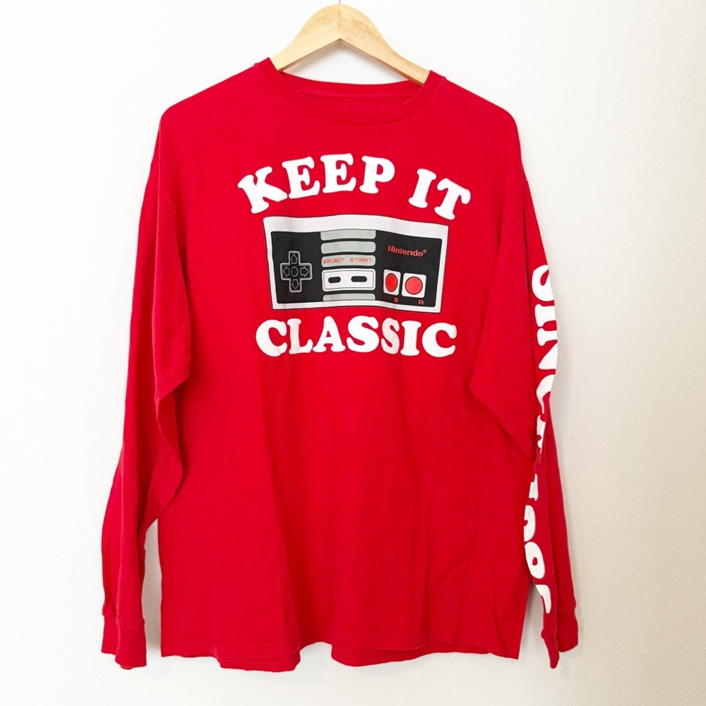 Vintage Nintendo NES Keep it Classic Long Sleeve Tee XL